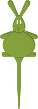 Plastia Štítky zapichovací Zajíc světle zelený 17,5 cm 5 ks