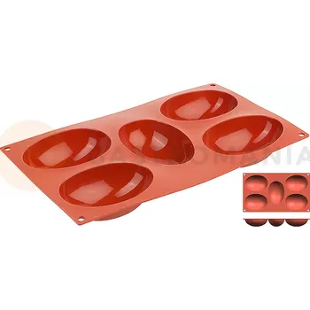 Kuchyňská sůl Silikonová forma na pečení HALBES EI, formičky s rozměrem 100x70 mm | CONTACTO, 6646/100