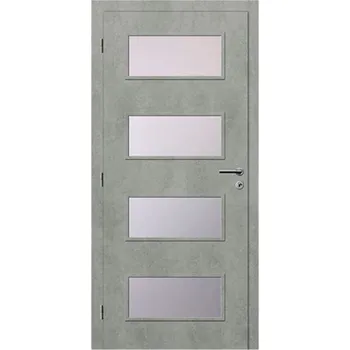 Interiérové dveře SOLODOOR Dveře Novus 17 beton Solo struktur, 60L