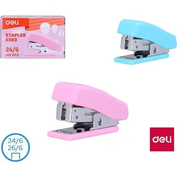 Sešívačka mini DELI E0303 mix