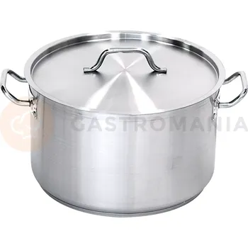 Hrnec Nerezový hrnec s poklicí, střední 62,8 l | STALGAST, 012502