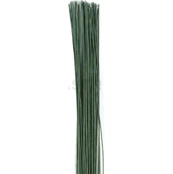 Výroba svíčky Drátky pro květiny, tmavězelené, 50 kusů, tloušťka 0,5 mm | CULPITT, 1384G