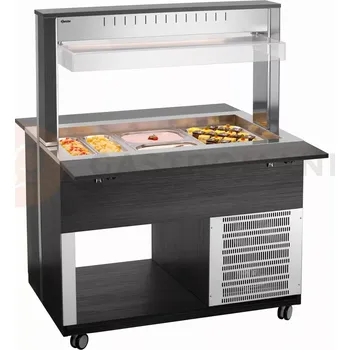 Bufetový vozík, chladící 3x GN1/1, Barva: antracit, 1170x1245x1510 mm | BARTSCHER, K3110-200A