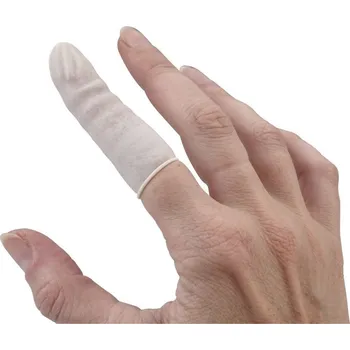 Sibel 100ks latexová ochrana na prsty S, malá