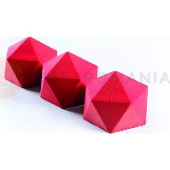 Kuchyňská sůl Silikonová forma na dezerty a monoporce, pentagon, 4x 150 ml, 100x380x60 mm | DINARA KASKO, Pentagon