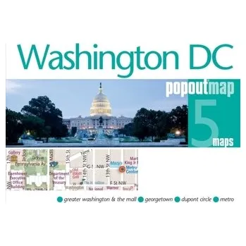Cestování Washington DC PopOut Map