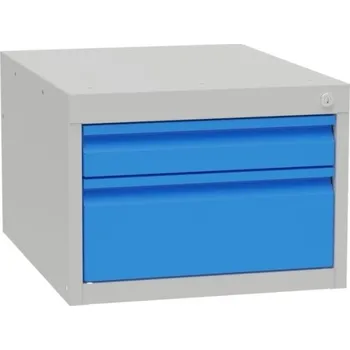 Dílenský stůl KOVONA Podvěsný kontejner stolu SK43520, světle šedá / modrá