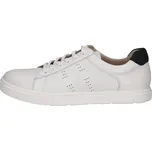 Pánské kožené tenisky 9-13601-42-197 Caprice bílé Barva: white comb, Velikost: 45