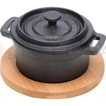 Servírovací stolek Litinový hrnec na polévku s podstavcem | LAVA, 2427747