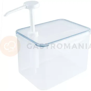 Dávkovač nápoje Polypropylenový dávkovač omáček, 3,9 l, 210x145x270 mm | CONTACTO, 1324/390
