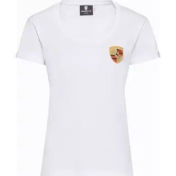PORSCHE Women's T-Shirt Essential Dámské tričko s kulatým výstřihem (Tričko s nášivkou znaku Porsche)