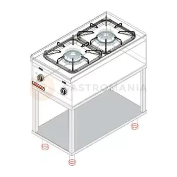 Plynová kartuše Plynové vařidlo s 2 hořáky | KROMET, 000.KG-2L