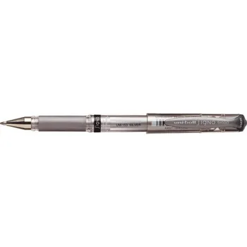 Uni Mitsubishi pencils Metalické gelové pero UniBall Signo UM-153 s hrotem 1 mm stříbrné