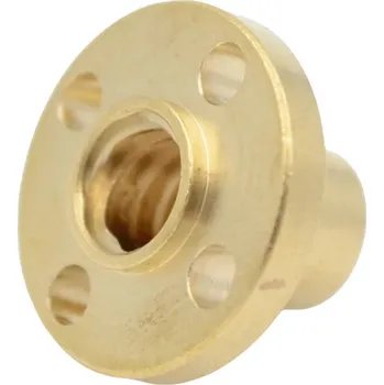 Elektronická stavebnice LaskaKit_cz Matice pro trapézovou tyč T8x8, mosaz