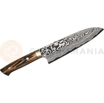 Kuchyňský nůž Ručně kovaný nůž Santoku 18cm VG-10 | TAKESHI SAJI, H-V10D-SA-180YBB