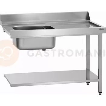 Nerezový dřez Průchozí stůl pravý do myček, z nerezové oceli se dřezem 1200x720x850 mm | BARTSCHER, DS-R1B