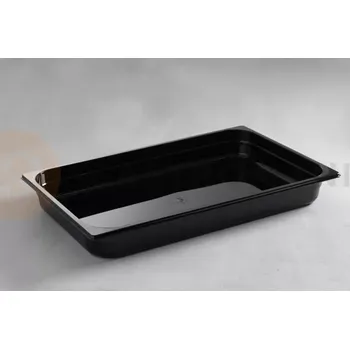 Nádoba z černého polykarbonátu GN 1/1 100 mm | HENDI, 862223
