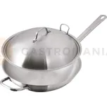 Pánev WOK s mřížkou a poklicí 320 mm | GASTRO-TIP, 801480806387
