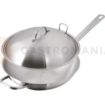 Pánev Pánev WOK s mřížkou a poklicí 320 mm | GASTRO-TIP, 801480806387