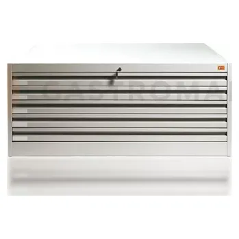 Dětská skříň Skříň na výkresy a mapy, formát A-0, 5 zásuvek | KART-MAP, A0/5