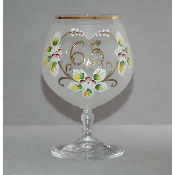 Sklenice Výroční sklenička Carmen 65 let bílá