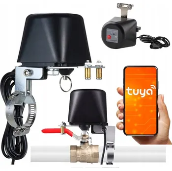 Zabezpečení domácnosti Hütermann WIFI motorizovaný zavírač ventilu TUYA Smart