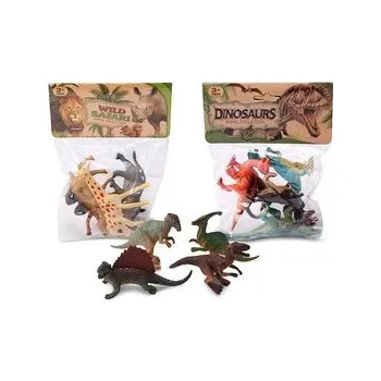plyšák Zestaw figurek - Safari/Dinozaury