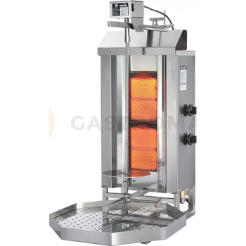 Plynová kartuše Gyros, kebab plynový gril, kapacita: 30 kg, 7 kW, G20 | POTIS, GD 2