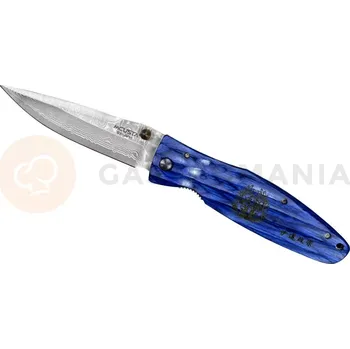 Kuchyňský nůž Skládací nůž, 8,6 cm | MCUSTA, Sengoku Blue Pakka Damascus