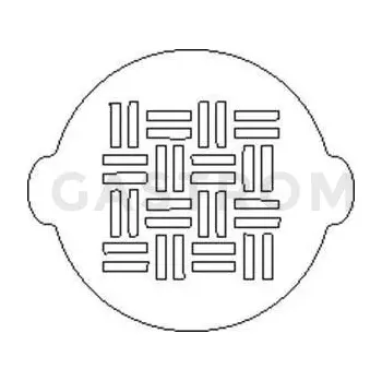 Čokoládová tyčinka Plastová šablona na zdobení, vazba - ACC058 | SILIKOMART, 70.019.99.0060