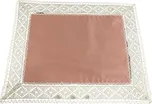 Texprim s.r.o. Ubrus s krajkou - starorůžový velikost: kulatý průměr - 70 cm