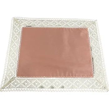 ubrus Texprim s.r.o. Ubrus s krajkou - starorůžový velikost: kulatý průměr - 70 cm