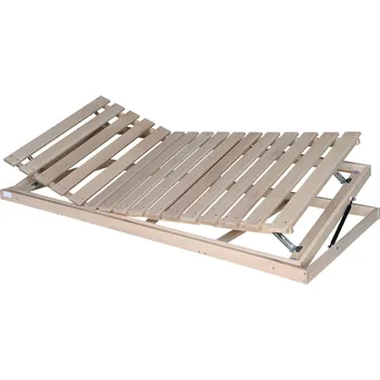 Postelový rošt TEXPOL EXTRA HN BOČNÍ VÝKLOP- laťový polohovatelný rošt s nosností 180 kg 90 x 195 cm, bukové latě + bukové nosníky