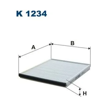 Autodíl Filtr, vzduch v interiéru FILTRON K 1234
