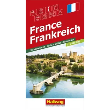 Frankreich Strassenkarte 1:1 Mio. - Hallwag Kümmerly+Frey AG