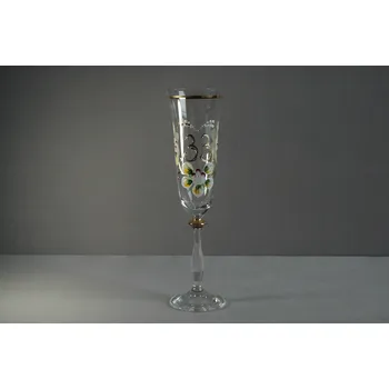 Sklenice Výroční sklenička Angela - flétna 33let čirá