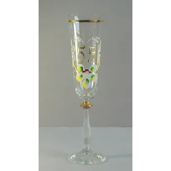 Sklenice Výroční sklenice Angela - flétna 55let čirá