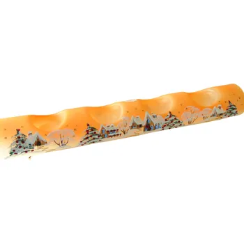 Svícen Svícen na čtyři svíčky válec oranžový