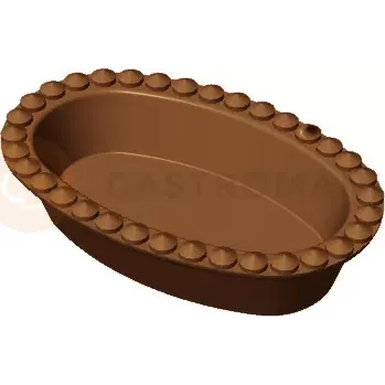 Čokoládová tyčinka Vložka - forma pro zařízení COOKMATIC a COOKMATIC SPECIAL pro 30 kusů o rozměrech 77x48x20 mm, ovál | PAVONI, PIASTRAC