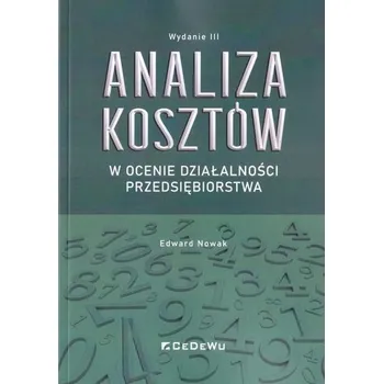 Analiza kosztów w ocenie działalności... w.3 - Nowak Edward