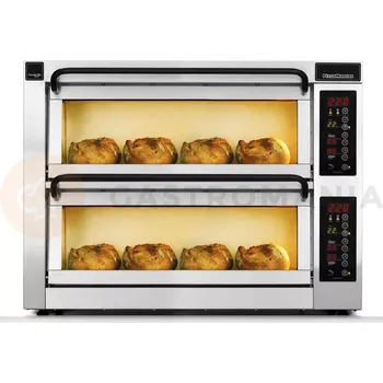 Pec na pizzu Dvoukomorová pec na pizzu, 4x pizza 35 cm, komory o rozměrech 710x355x195 mm | PIZZA MASTER, CounterTop 352ED-DW