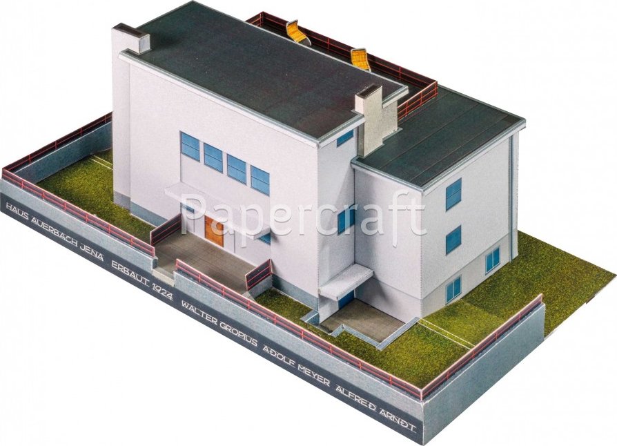 Papírový model - Auerbachův dům v Jeně (Bauhaus) - 815 - 107005693