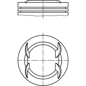 Píst motoru Píst MAHLE 012 23 00