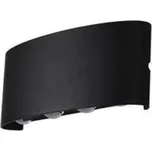 LED Venkovní nástěnné svítidlo AZzardo Ginna 3 black AZ3484 6W 480lm 3000K IP54 17cm černé