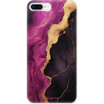 Pouzdro na mobilní telefon Odolné silikonové pouzdro iSaprio - Pink Black Marble - iPhone 8 Plus