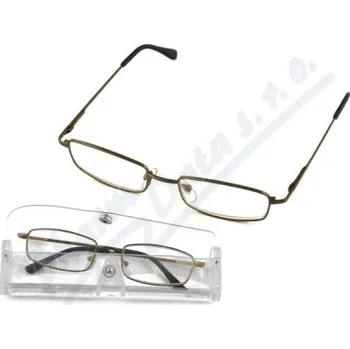 Brýle na čtení Brýle čtecí American Way +2.00 šedé/hnědé v etui