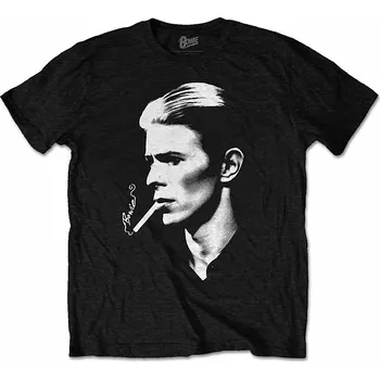 Pánská móda David Bowie tričko, Smoke Black, pánské XL