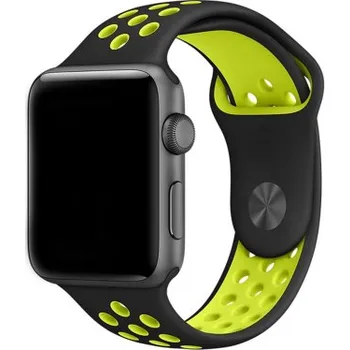 Samurrai sportovní řemínek na Apple Watch - černý / neon 42 / 44 mm