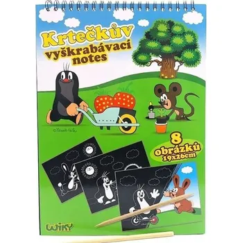 vyškrabávací obrázek Wiky Vyškrabávací obrázek 19 x 26 cm Krtek 8 ks