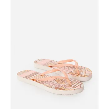 Dámská obuv žabky Rip Curl BLOCK PARTY BLOOM OPEN TOE Bright Peach velikost 38.0